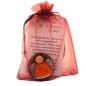 Preview: Schutzengel Glücksbringer orange im Organza Säckchen