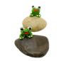 Preview: Heller und Dunkler Kieselstein mit Frosch