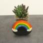 Preview: Grabschmuck mit Regenbogen personalisierbar für Kindergrab