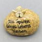 Preview: Trauerstein mit Engel Schutzengel mit Wunschtext
