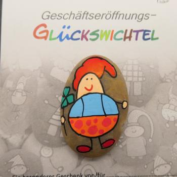 Preview: Glückswichtel auf Geschenkkarte