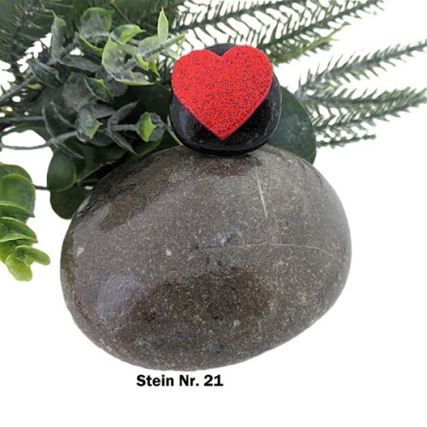 Glücksbringer Stein mit einem Spruch personalisierbar