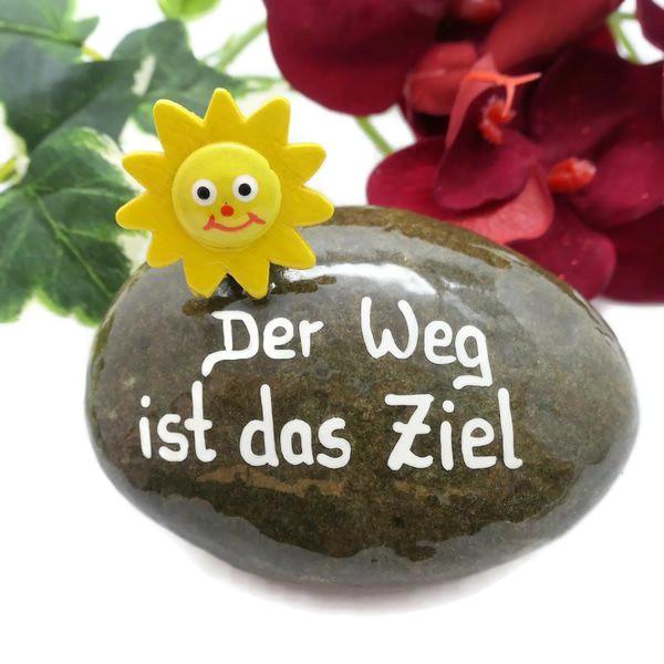 Glücksstein Sonne, der Weg ist das Ziel