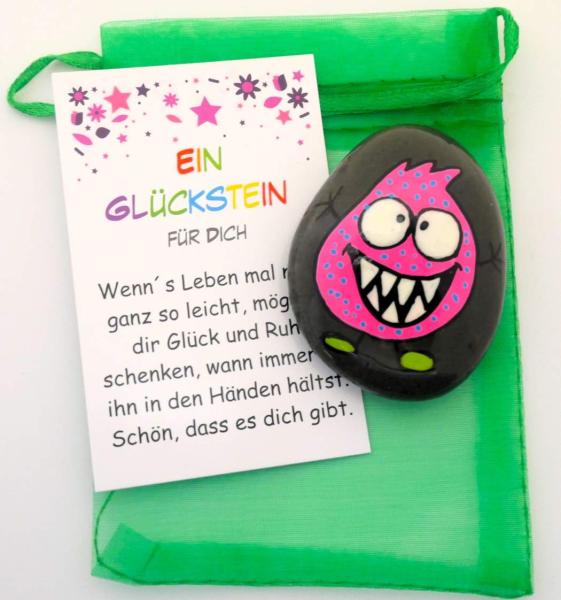 Kinder Glücksstein mit Geschenkkarte
