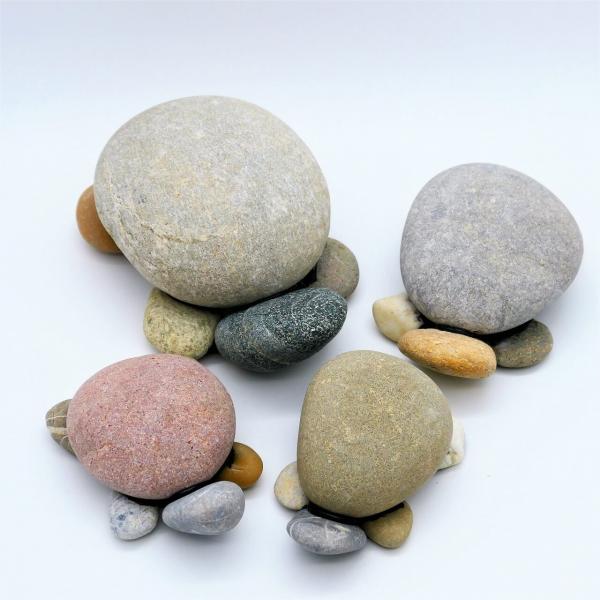 Steinfigur Schildkröte zum bemalen, Kieselstein, Steinkunst,verschiedene Größen