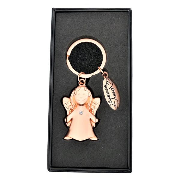 Schutzengel Schlüsselanhänger in rosegold