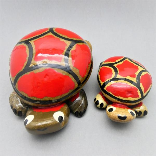 Steinfigur Schildkröte ca. 16-18 cm groß