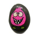 Bemalte Steine mit einem Schmunzelstein Gesicht in Pink Handschmeichler Mitbringsel Glücksbringer